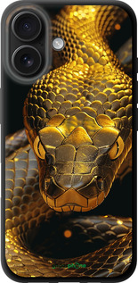 TPU чехол Golden snake для Apple iPhone 16 - 6072b-3709 изображение 