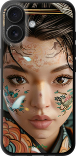 TPU чехол Взгляд души самурая для Apple iPhone 16 - 6076b-3709 изображение 