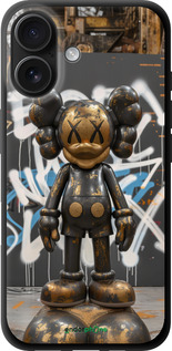 TPU чехол Bronze kaws v3 для Apple iPhone 16 - 6099b-3709 изображение 