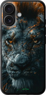 TPU чехол Пламенный лев для Apple iPhone 16 - 6153b-3709 изображение 