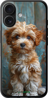 TPU чехол Щенок мальтипу для Apple iPhone 16 - 6157b-3709 изображение 