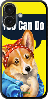 TPU чехол чехол с корги You Can Do It для Apple iPhone 16 - 6184b-3709 изображение 