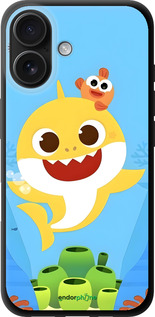 TPU чехол Бейби Шарк для Apple iPhone 16 - 6303b-3709 изображение 