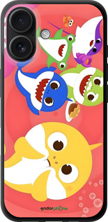 TPU чехол Бейби Шаркс для Apple iPhone 16 - 6305b-3709 изображение 