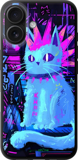 TPU чехол Кот панк для Apple iPhone 16 - 6311b-3709 изображение 