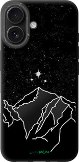 TPU чехол Минималистический горный пейзаж для Apple iPhone 16 - 6438b-3709 изображение 