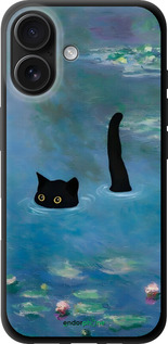 TPU чехол Із зображенням кота та водяної лілії Monet для Apple iPhone 16 - 6519b-3709 изображение 