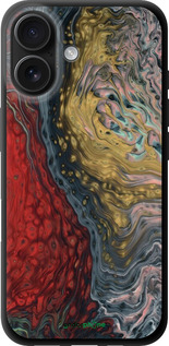 TPU чехол Із зображенням абстрактного живопису для Apple iPhone 16 - 6530b-3709 изображение 