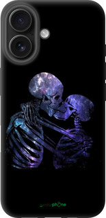 TPU чехол С изображением скелета для Apple iPhone 16 - 6537b-3709 изображение 
