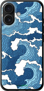 TPU чехол Абстрактный рисунок морских волн для Apple iPhone 16 - 6538b-3709 изображение 
