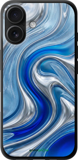 TPU чехол 'Liquid Chrome' для iPhone 16 изображение 3