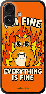 TPU чехол Funny Cat для Apple iPhone 16 - 6786b-3709 изображение 