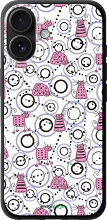 TPU чехол Кумедні коти для Apple iPhone 16 - 907b-3709 изображение 
