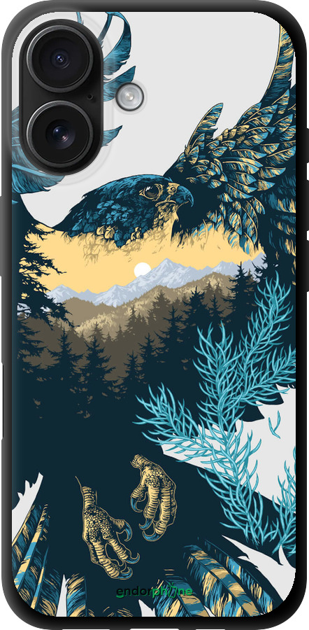 TPU чехол Арт-орел на фоне природы для Apple iPhone 16 - 3983b-3709 изображение 