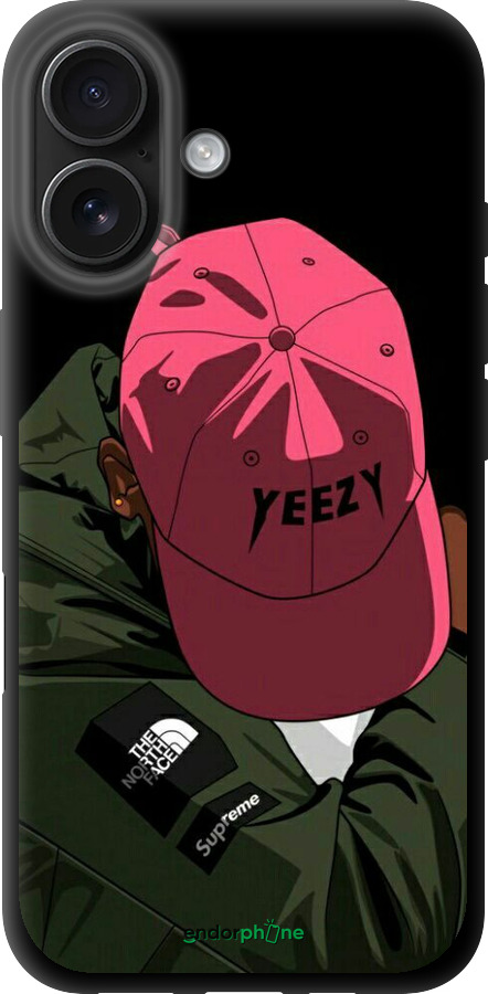 TPU чехол logo de yeezy для Apple iPhone 16 - 3995b-3709 изображение 