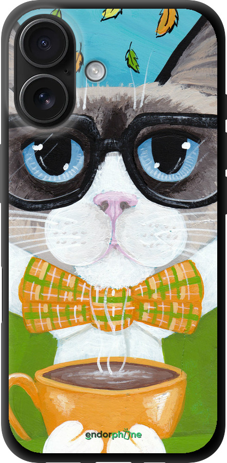 TPU чехол Cat&Coffee для Apple iPhone 16 - 4053b-3709 изображение 