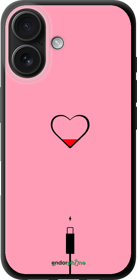 TPU чехол Підзарядка серця1 для Apple iPhone 16 - 4275b-3709 изображение 