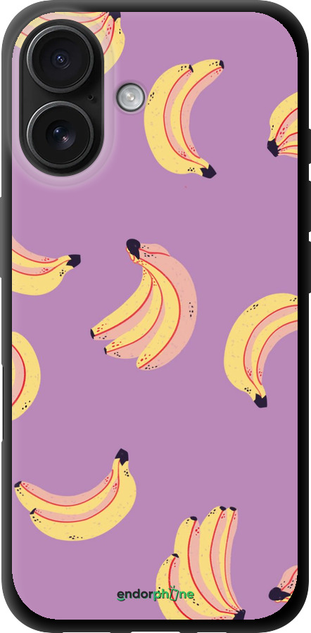 TPU чехол Банани для Apple iPhone 16 - 4312b-3709 изображение 