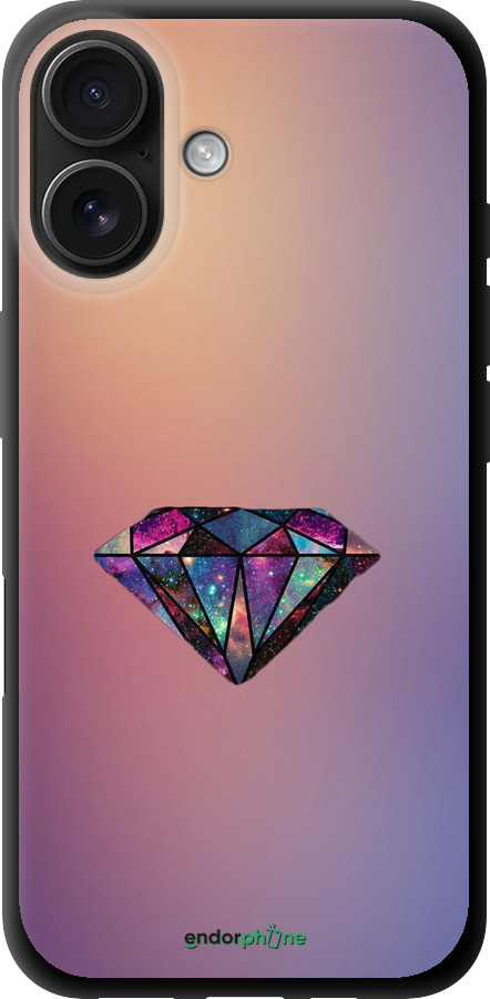TPU чехол Діамант для Apple iPhone 16 - 4352b-3709 изображение 