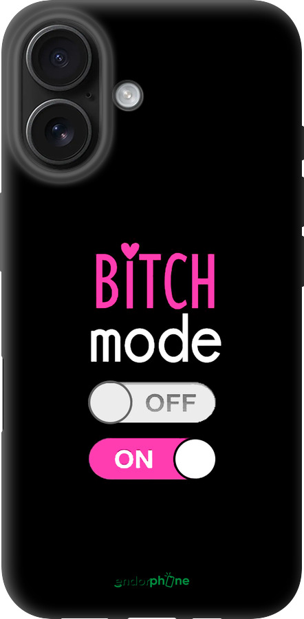 TPU чехол Bitch mode для Apple iPhone 16 - 4548b-3709 изображение 