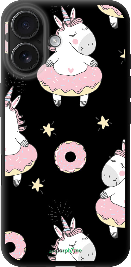 TPU чехол Единорожки для Apple iPhone 16 - 4659b-3709 изображение 