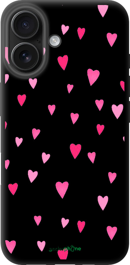 TPU чехол Сердечка 2 для Apple iPhone 16 - 4763b-3709 изображение 