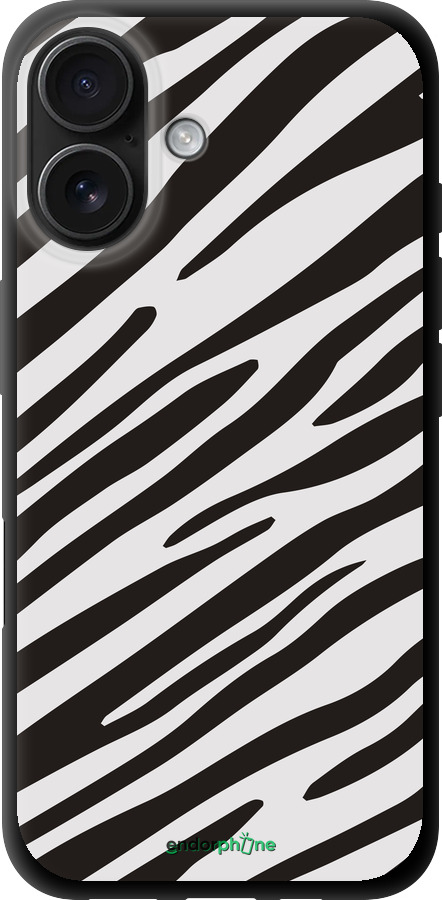 TPU чехол Классическая зебра для Apple iPhone 16 - 4874b-3709 изображение 
