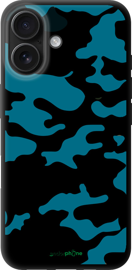 TPU чехол Камуфляж прозрачный фон для Apple iPhone 16 - 4877b-3709 изображение 