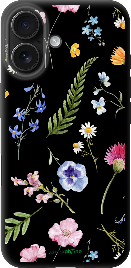 TPU чехол Квітковий фон v2 для Apple iPhone 16 - 5472b-3709 изображение 