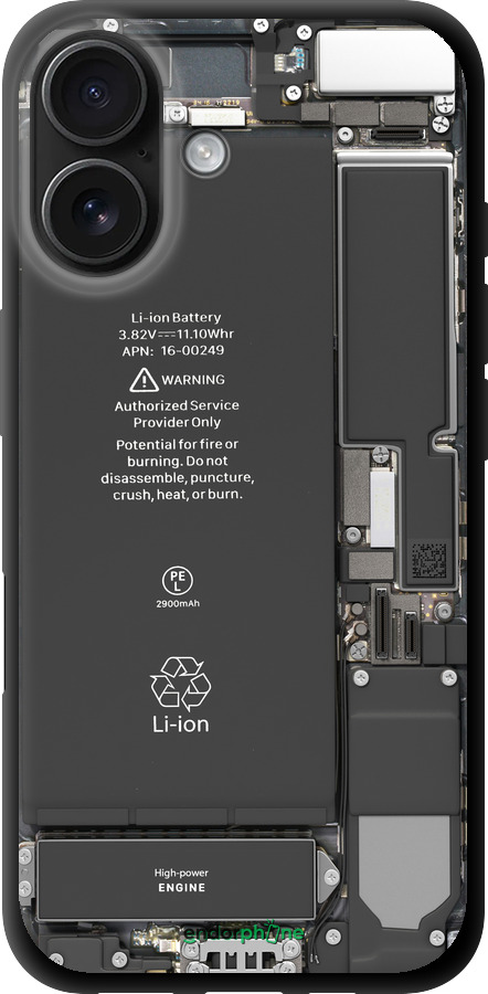 TPU чехол Детали смартфона для Apple iPhone 16 - 5487b-3709 изображение 