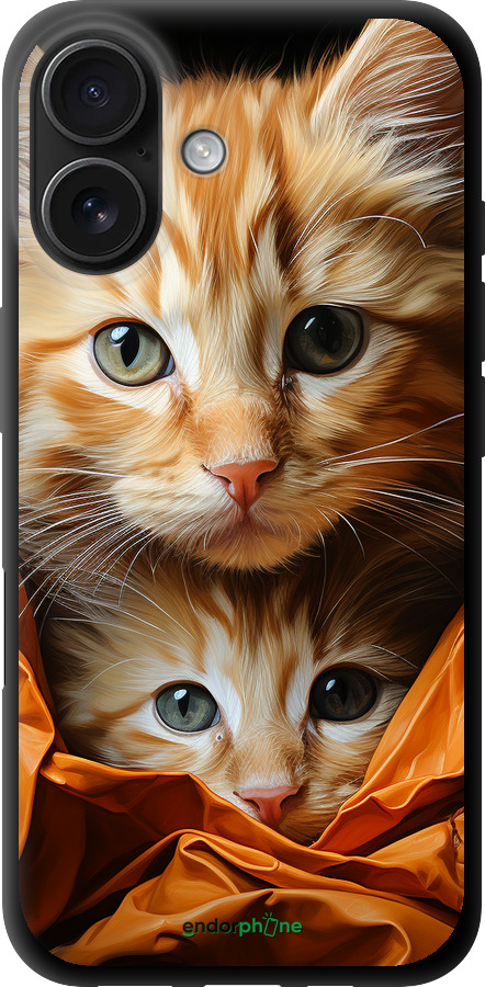 TPU чехол Котики 2 для Apple iPhone 16 - 5664b-3709 изображение 