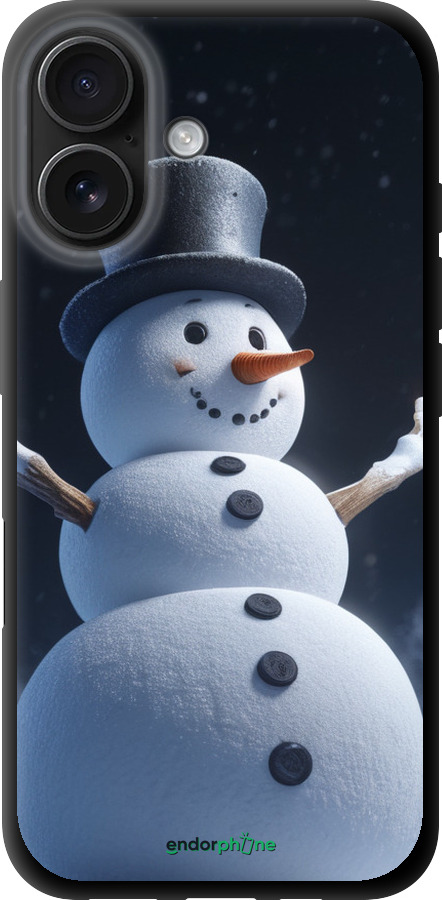 TPU чехол Снеговик для Apple iPhone 16 - 5826b-3709 изображение 