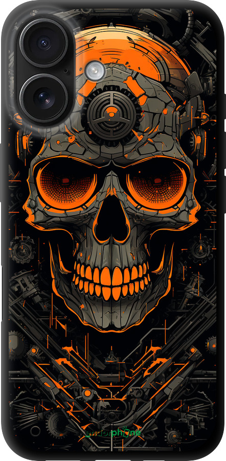 TPU чехол Череп для Apple iPhone 16 - 5952b-3709 изображение 