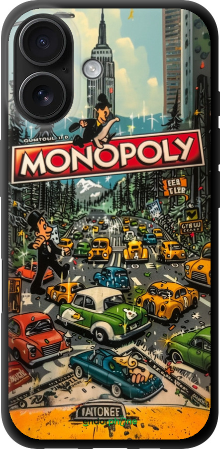 TPU чехол Міський драйв Monopoly для Apple iPhone 16 - 6088b-3709 изображение 