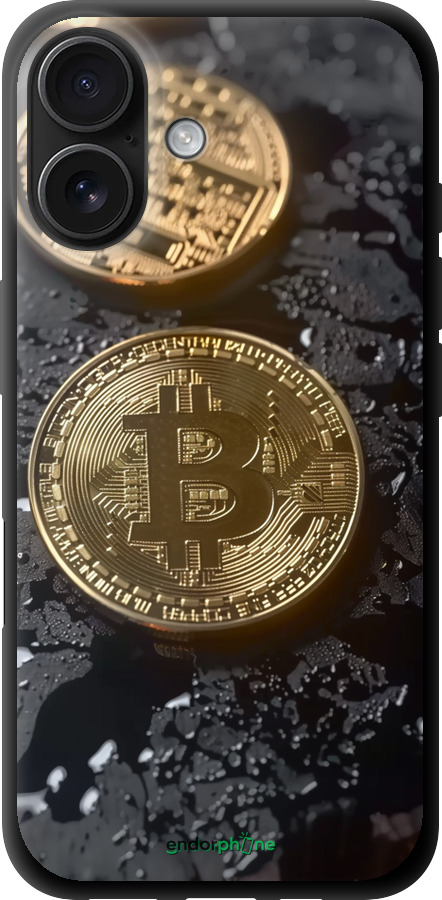 TPU чехол Вулканический Bitcoin для Apple iPhone 16 - 6092b-3709 изображение 