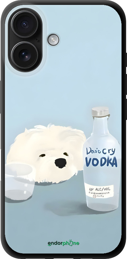 TPU чехол Пес водка для Apple iPhone 16 - 6368b-3709 изображение 