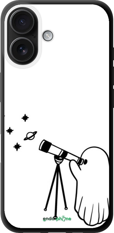 TPU чехол Привидение астроном для Apple iPhone 16 - 6444b-3709 изображение 