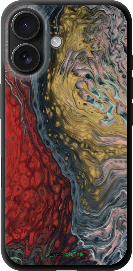 TPU чехол Із зображенням абстрактного живопису для Apple iPhone 16 - 6530b-3709 изображение 