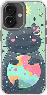 Чехол Bumper чехол Милый котик для Apple iPhone 16 - 6364pc-3709 изображение 