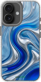 Чехол Bumper чехол Liquid Chrome для Apple iPhone 16 - 6781pc-3709 изображение 