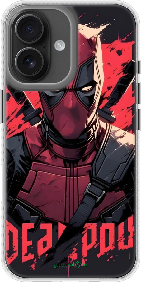Чехол Bumper чехол Дедпул для Apple iPhone 16 - 6293pc-3709 изображение 