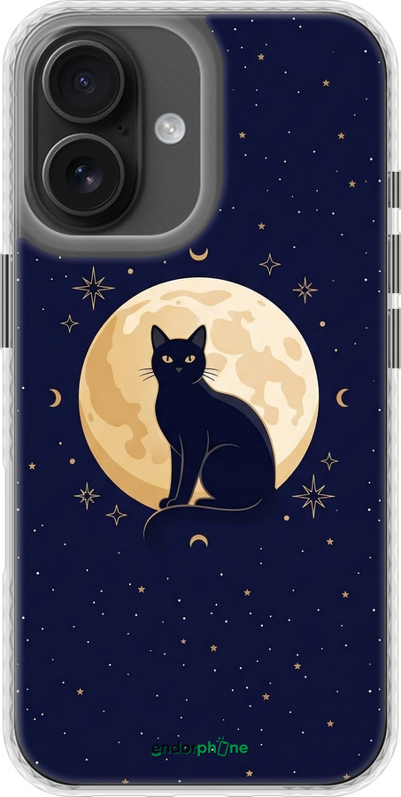 Чохол Bumper чехол Cute Cat Celestial/Witchy для Apple iPhone 16 - 6787pc-3709 изображение 