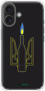 Силикон с усиленными углами чехол Коктейль Молотова для Apple iPhone 16 - 1044sp-3709 изображение 