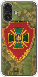 Силикон с усиленными углами чехол Пограничная служба Украины для Apple iPhone 16 - 1091sp-3709 изображение 