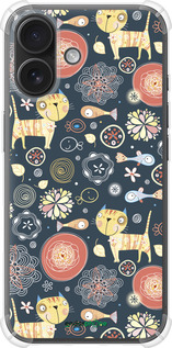 Силикон с усиленными углами чехол Котята v4 для Apple iPhone 16 - 1224sp-3709 изображение 