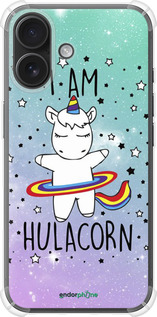 Силикон с усиленными углами чехол I'm hulacorn для Apple iPhone 16 - 3976sp-3709 изображение 