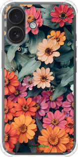 Силикон с усиленными углами чехол Beauty flowers для Apple iPhone 16 - 4050sp-3709 изображение 