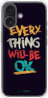 Силикон с усиленными углами чехол Все будет хорошо для Apple iPhone 16 - 4068sp-3709 изображение 