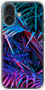 Силіконовий протиударний с посиленими кутами чехол Папороть під ультрафіолетом для Apple iPhone 16 - 4069sp-3709 изображение 