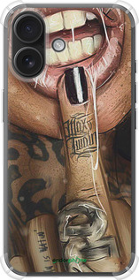 Силикон с усиленными углами чехол Swag-girl для Apple iPhone 16 - 4124sp-3709 изображение 
